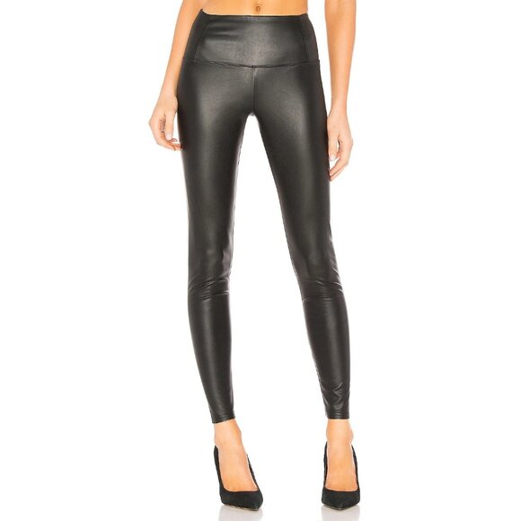 ALLSAINTS Cora Leggings Black Faux Leather - Picture 1 of 4